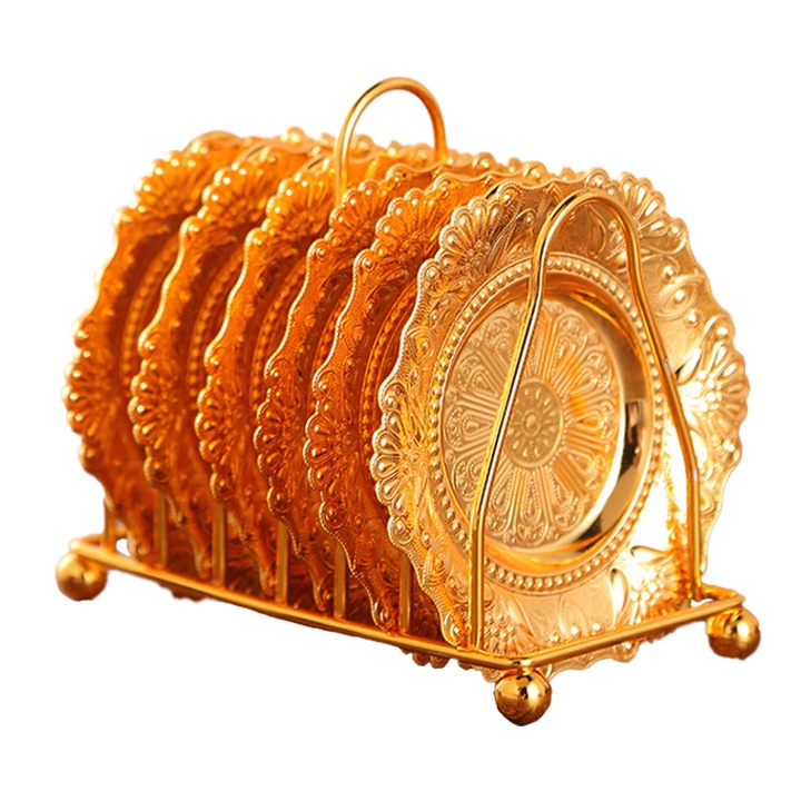 Suport farfurii, design fluture, metal, usor de curatat