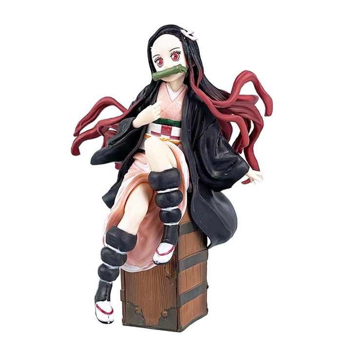 Фигурка Nezuko Demon Slayer, Longziming, PVC, 16-18 см, Многоцветен