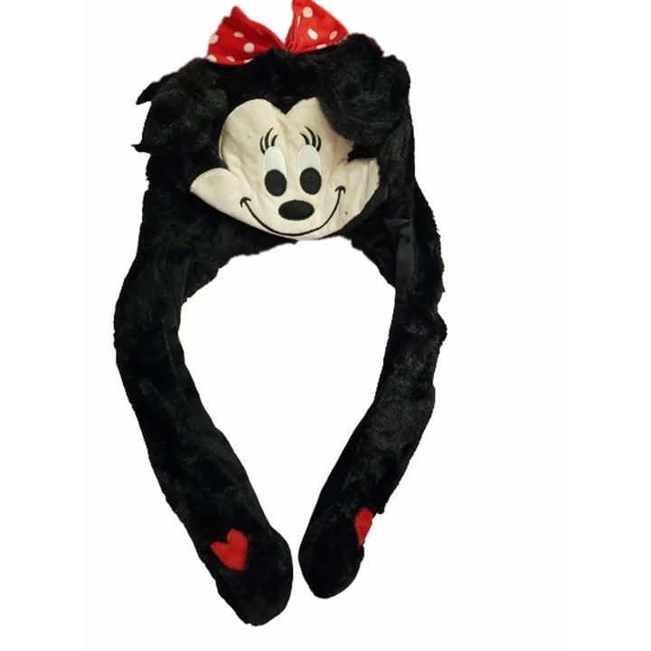 Ahelos sapka, Minnie egér, kivehető fülek, plüss