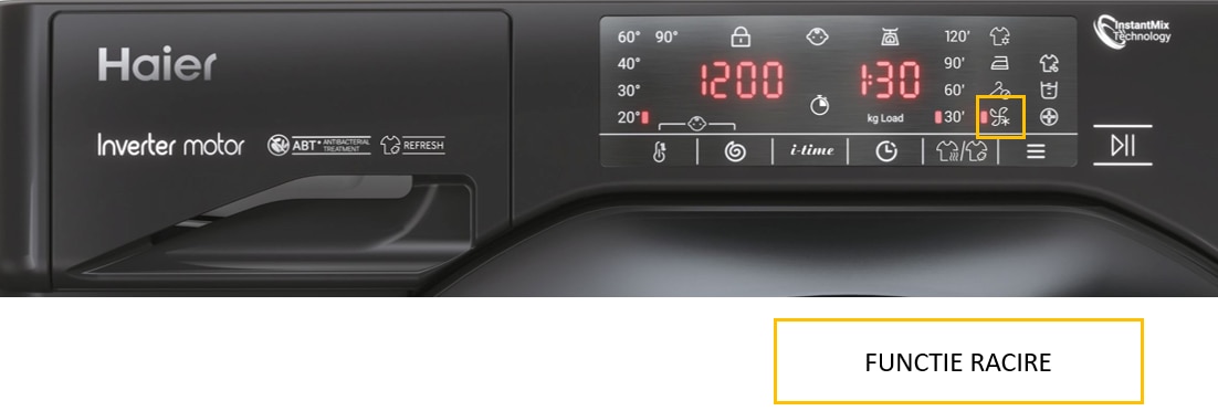 Masinia de spalat rufe cu uscator incorporabila Haier, 9/5 KG, 1600 RPM, Clasa D, Inverter Motor, Extra Dry Laundry, Steam Washing Function, Aqua Stop, Negru, HWDQ90B416FWBB-S 18 res 3c3dfbbea77ff798a9b3d2a31cc823cb