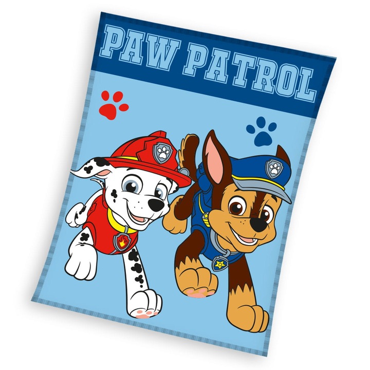 Детско одеяло, Carbotex, 130x170 см, модел Paw Patrol
