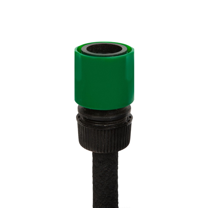 Gyöngyözőcső gyorscsatlakozókkal - 10 m - fekete