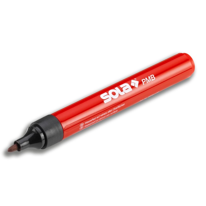 Перманентен маркер, черен, 13,8 см, Sola PMB