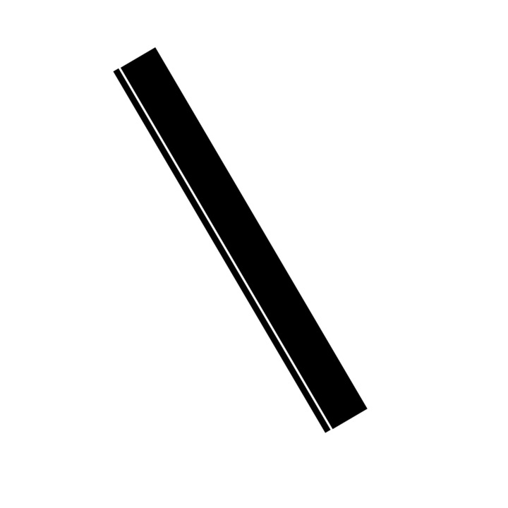 Sticker Capota, Dungi, Negru, 135 cm X 17 cm