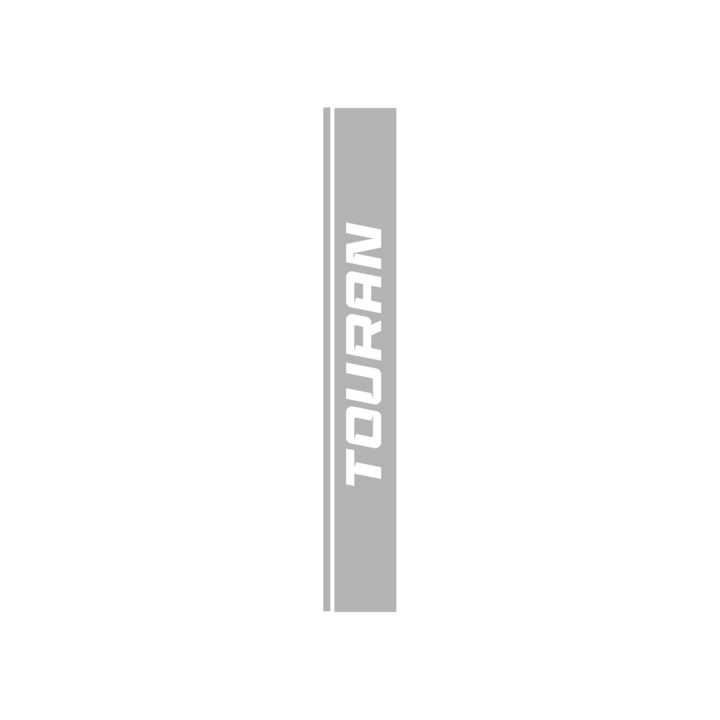 Sticker Capota, Volkswagen Touran, Alb, 125 cm x 17 cm