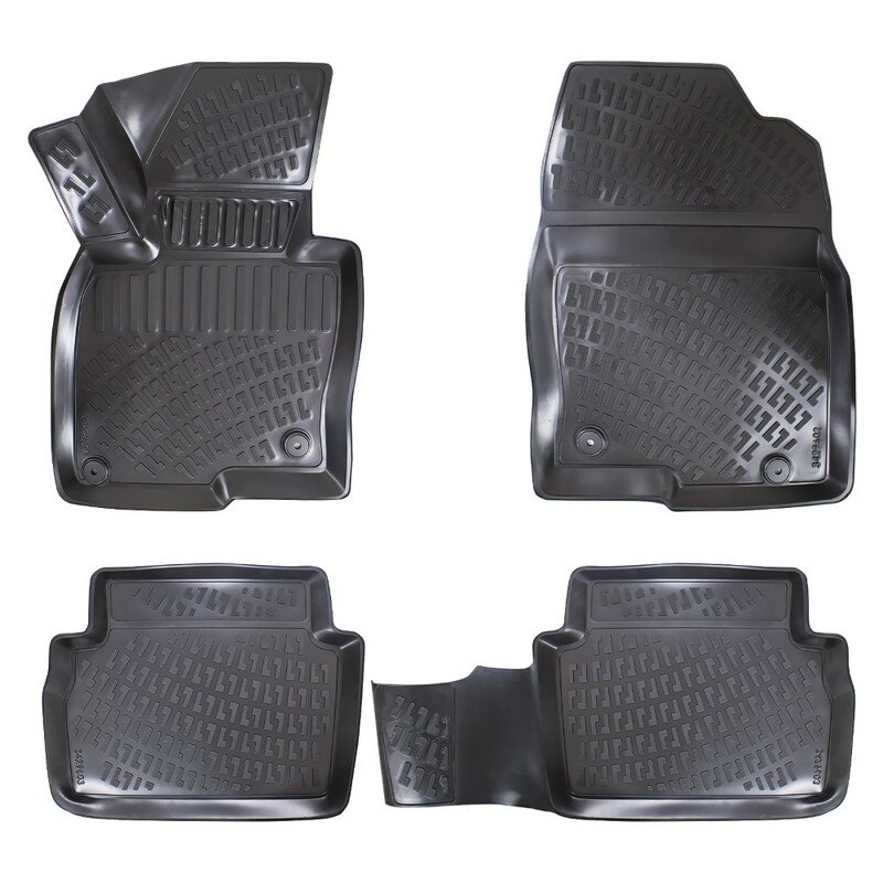 TEXER Tappetini In Gomma Per Mazda CX-5 II (2017) - Set Da 4 Pezzi, Antiscivolo E Inodori