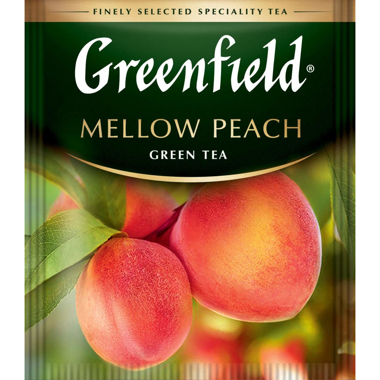 Зелен чай Mellow Peach 25 пакетчета х 2 гр. с аромат на розова праскова ...