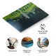 Tablou Canvas: Natura Lacustra - Barca, Vara, Liniste, Vizualizare Din Drone 140x90CM