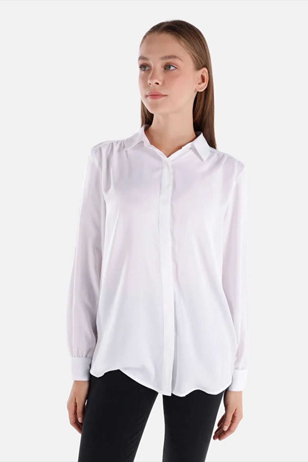 COLIN'S, Camasa vaporoasa regular fit, Alb, L