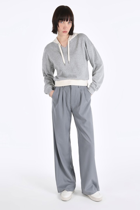 COLIN'S, Hanorac cu maneci cazute, Gri deschis melange