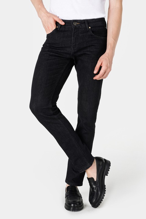 COLIN'S, Alacsony derekú slim fit farmernadrág, Fekete