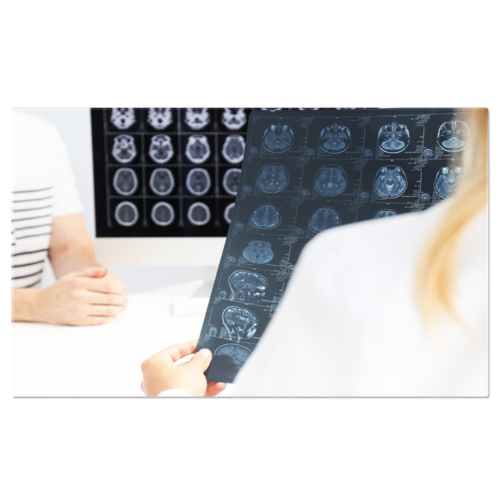 Tablou Canvas - Tehnologie medicala avansata: proceduri de radiatii, inovatii in tratamentul bolilor 40x25CM