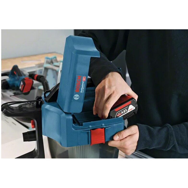 Aspirator cu filtrare prin apa, Bosch, 18V, Capacitate rezervor apa 6 l, Albastru