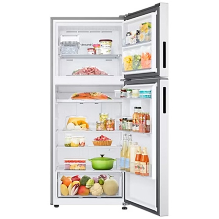Двукрилен хладилник Samsung RT38CB6624C1EO, 393 л, No Frost, WiFi SmartThings, All Around Cooling, Optimal Fresh+, Digital Inverter, Клас E, H 171 см, Бял