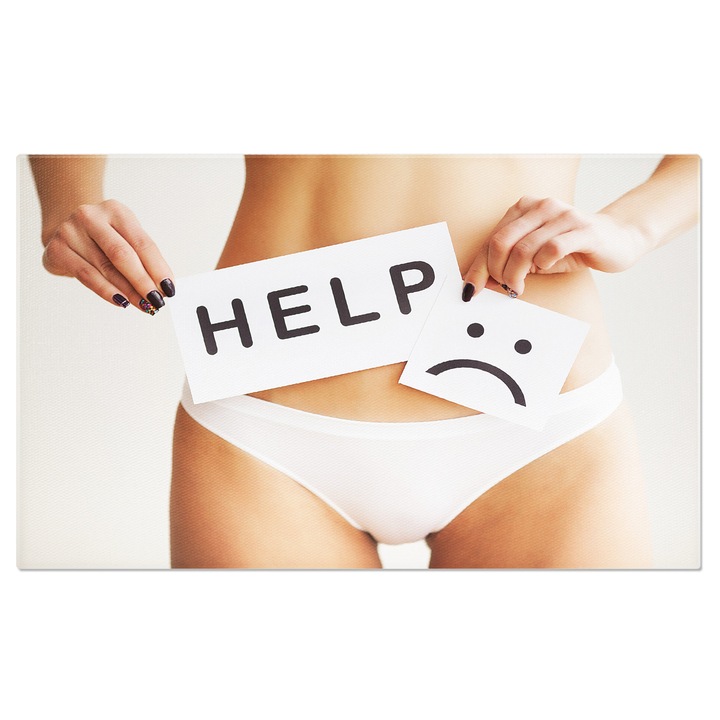 Tablou Canvas: Disconfort Abdominal - Explorand Sanatatea si Binele Femeii 40x25CM