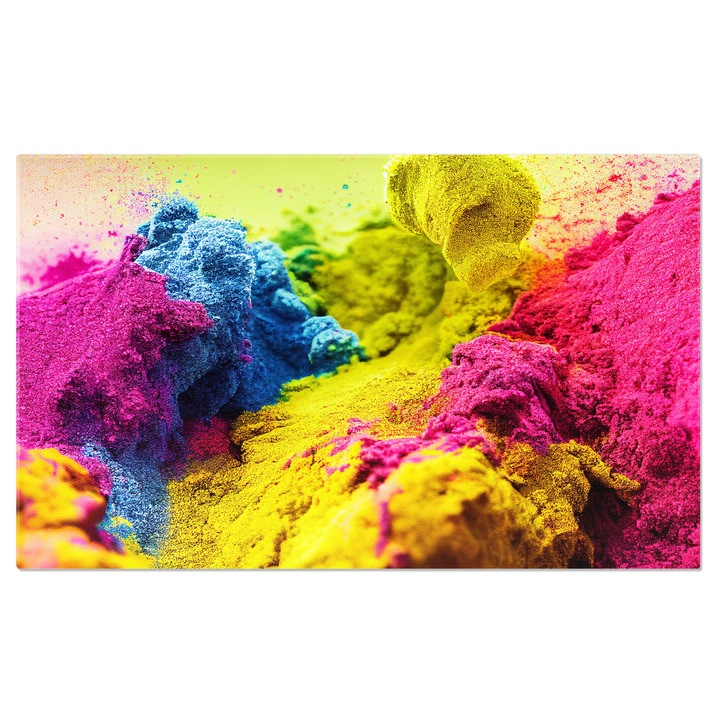 Tablou Canvas: Festivalul Holi: Culoare si Energie 40x25CM