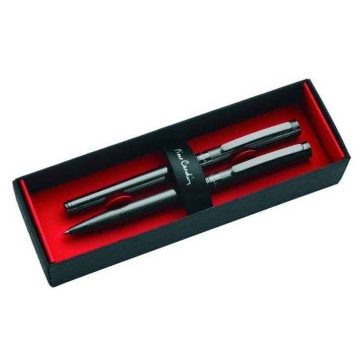Luxus íróeszközök toll és görgős toll készlet Pierre Cardin Renee gunmetal