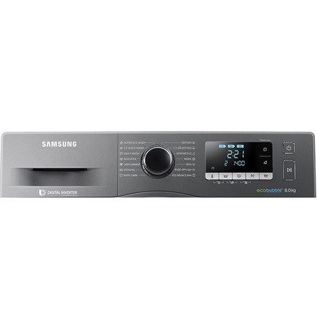 Masina de spalat rufe Samsung WW80J5446FX/LE, 8 kg, 1400 RPM, Clasa A+++, Motor Digital Inverter, EcoBubble, Inox
