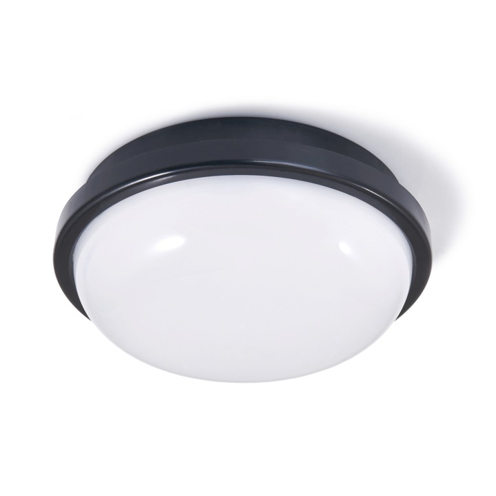 Lampa de canal, LED Torton, 15W, IP65, negru, alb neutru (4000K)