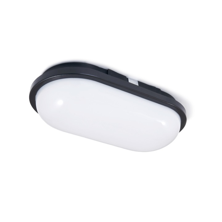 Lampa de canal, LED Torton, 20W, IP65, Negru, alb neutru (4000K)