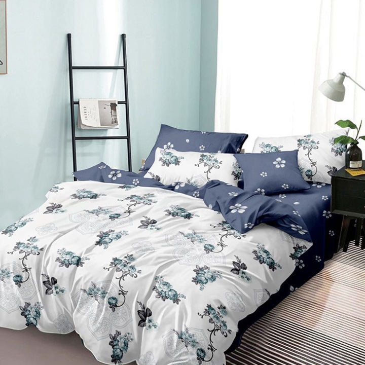 Lenjerie de pat cu Elastic 180x200, Dormy, Tahti, Finet, 6 piese