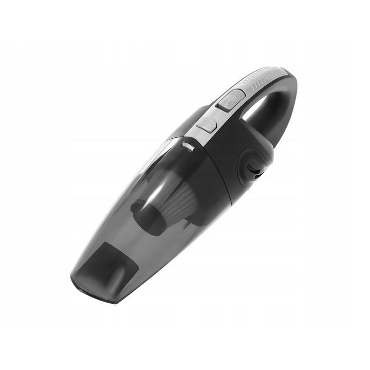 Procart Hordozható autóporszívó, 120W, vezeték nélküli technológia, mosható HEPA szűrő, USB újratölthető, 2000mAh akkumulátorral