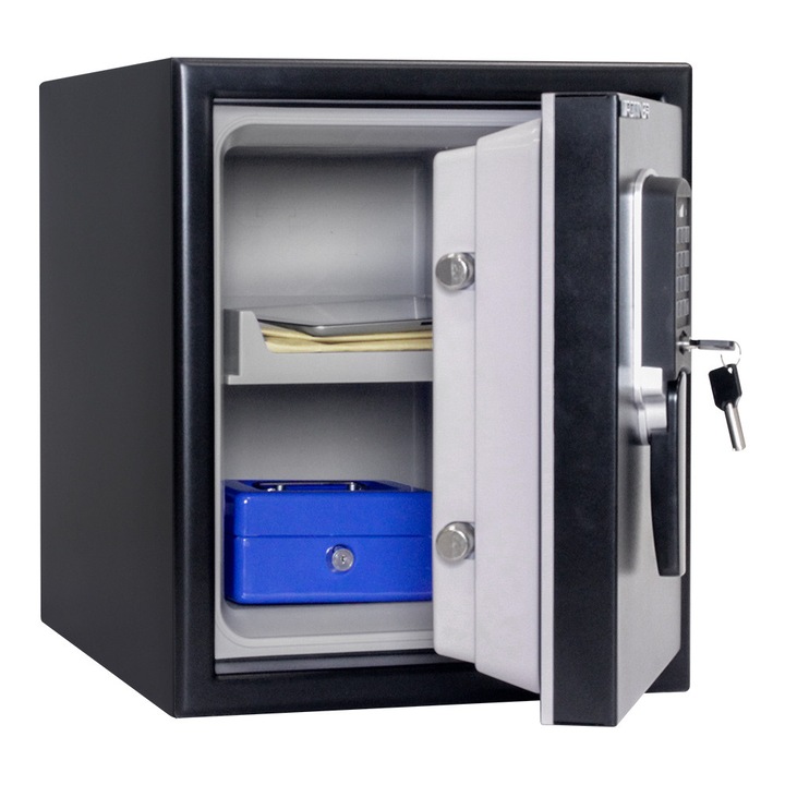 Seif antifoc FireData40 electronic 450x370x513mm 120P negru