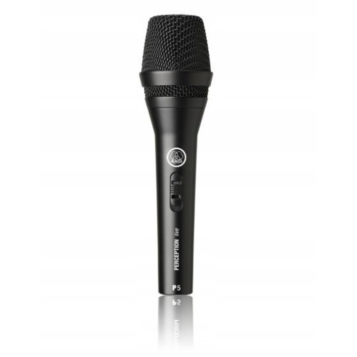 Динамичен микрофон, AKG, Supercardioid, черен