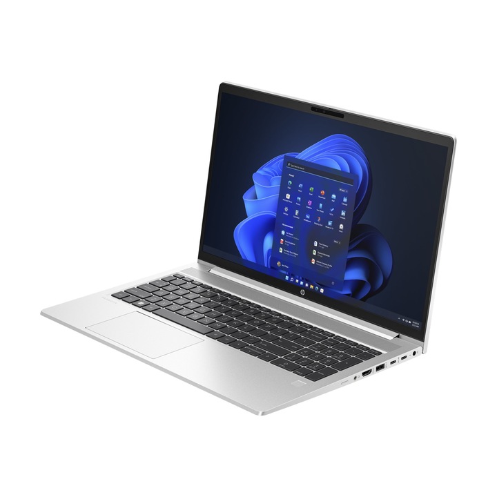 Лаптоп HP ProBook 450 G10, 969H2ET, 15.6", Intel Core i7-1355U (10-ядрен), Intel Iris Xe Graphics, 16GB 3200MHz (1x16GB) DDR4, Сребрист