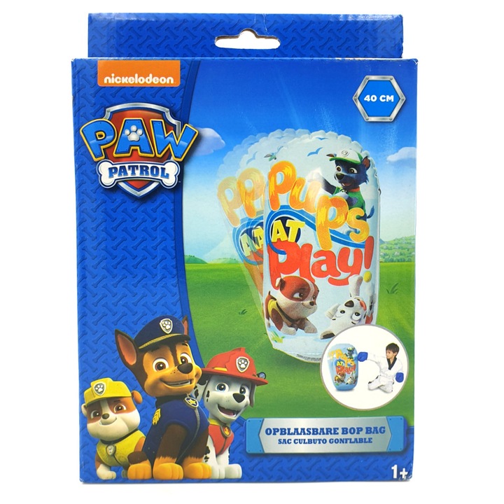 Sac de box gonflabil, Global 4Kids, Paw Patrol, 40 cm, Multicolor