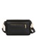 Anna Morellini, Geanta crossbody din piele cu sistem metalic, Negru
