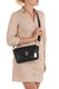 Anna Morellini, Geanta crossbody din piele cu sistem metalic, Negru