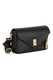 Anna Morellini, Geanta crossbody din piele cu sistem metalic, Negru