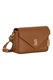 Anna Morellini, Geanta crossbody din piele cu sistem metalic, Maro scortisoara