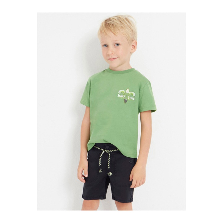 Hosszú nadrág, Mayoral, 302028122, pamut, elasztán, fekete, Fekete