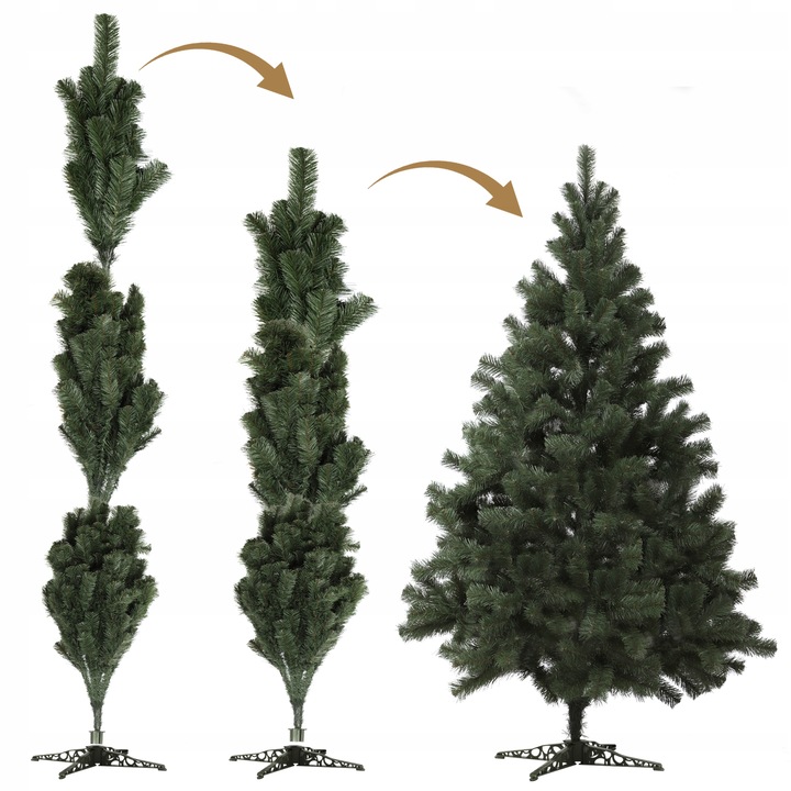 Műfenyő, Kadax, 220 cm, 295 ág, PVC, zöld