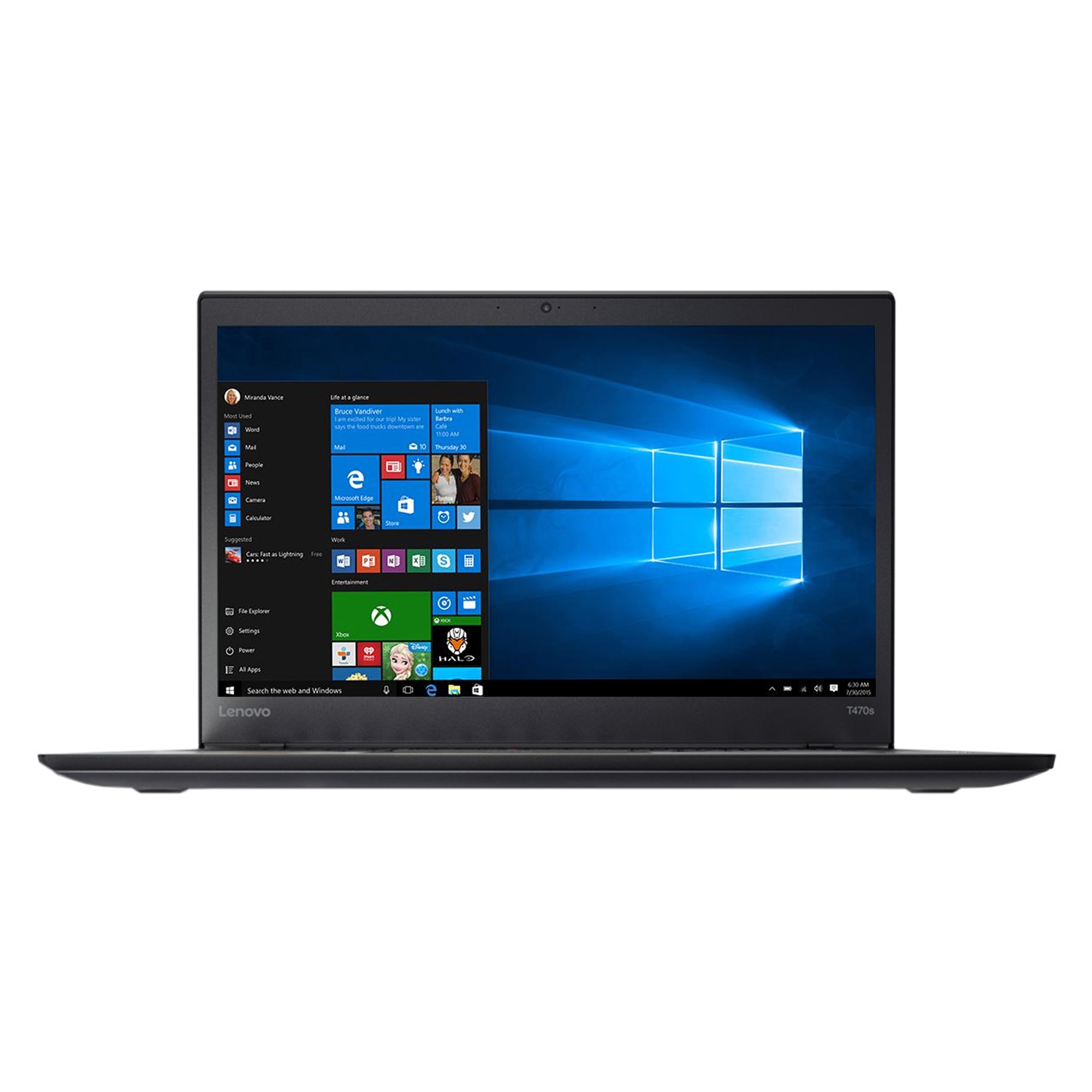 Laptop ultraportabil Lenovo ThinkPad T470s cu procesor Intel® Core