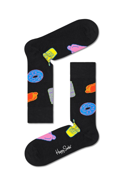 Sosete barbati, Happy Socks, 301941309, Bumbac, Negru, Negru