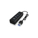 Icy Box USB HUB IB-HUB1409-U3,4x USB 3.0 fekete