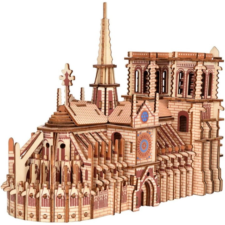 3D puzzle, QttvbTna, Notre Dame katedrális, 239 darab