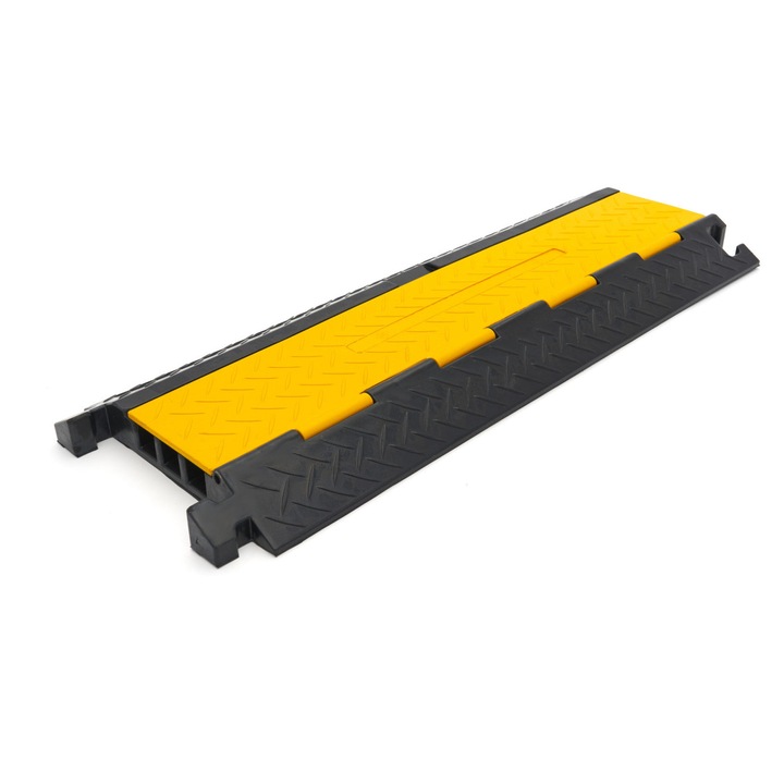 Fekvőrendőr, HBM, kábelvezető csatornákkal, 3 csatornás, 90 cm