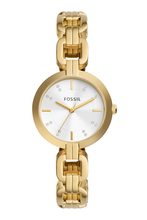 Fossil, Ceas cu cadran decorat cu cristale, Auriu