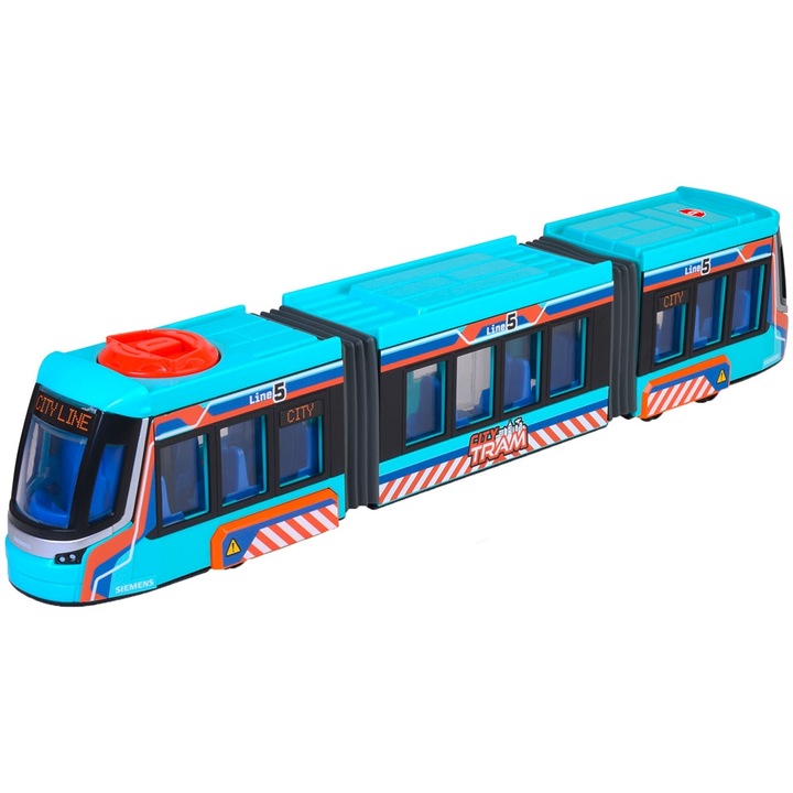 Villamos Dickie Toys Siemens City Tram 41,5 cm kék
