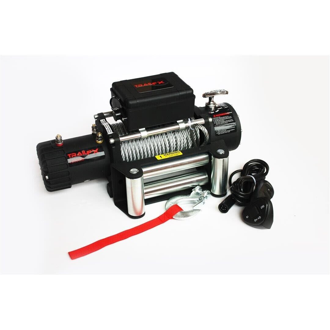 Електрическа лебедка, 13500LBS, 12V, 16 см, стомана, черна - eMAG.bg