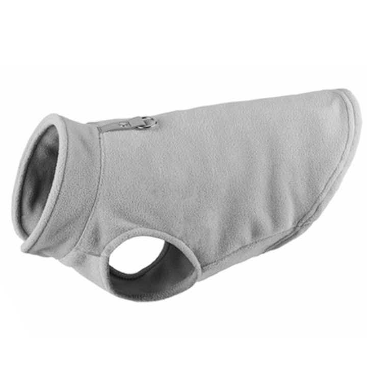 Kutya mellény, BGHYHYHI, Polár, Póráztartó, Szürke, M