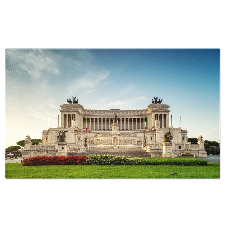 Tablou Canvas - Descoperind Istoria Romei: Calatorind in Trecut 70x50CM