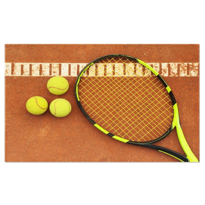 Картина на платно: Тенис на корт в Уимбълдън: Сила, елегантност и победа 40x25CM