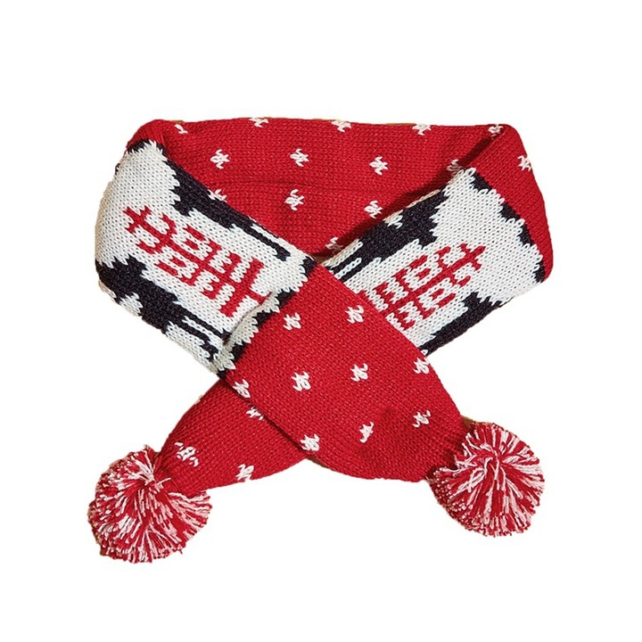 Fular tricotat pentru animale de companie, AMRINUGL, design stilat, bumbac, M