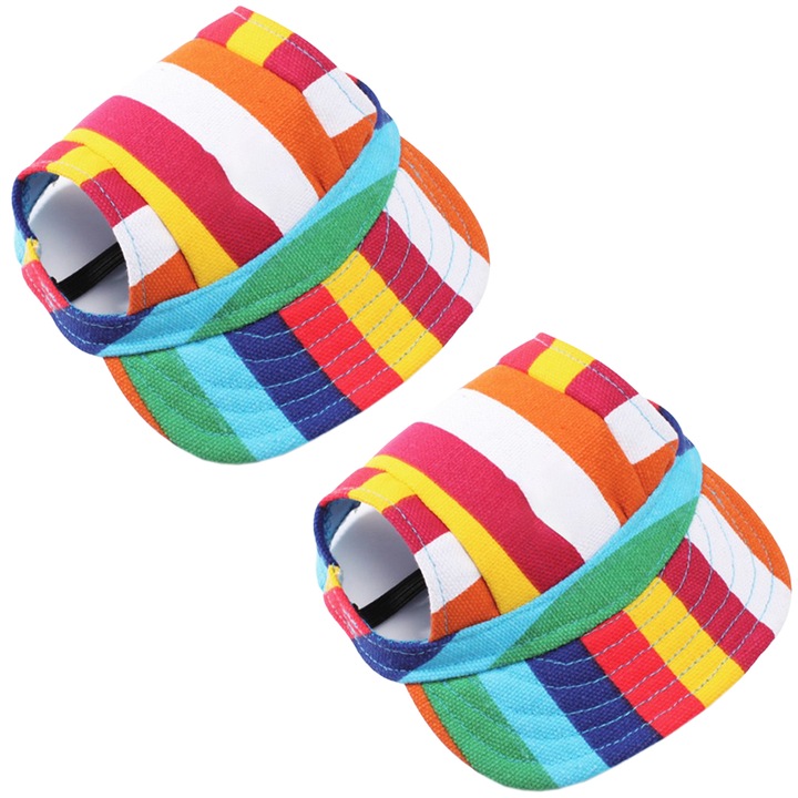 Set 2 sepci pentru caini QttvbTna, cu protectie solara, impermeabile, cu orificii pentru urechi
