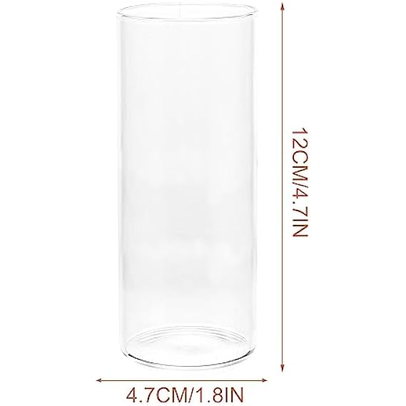 Set de 12 suporturi pentru lumanari BigDean, sticla, transparent, 45,5 x  25,9 mm - Chilipirul Zilei